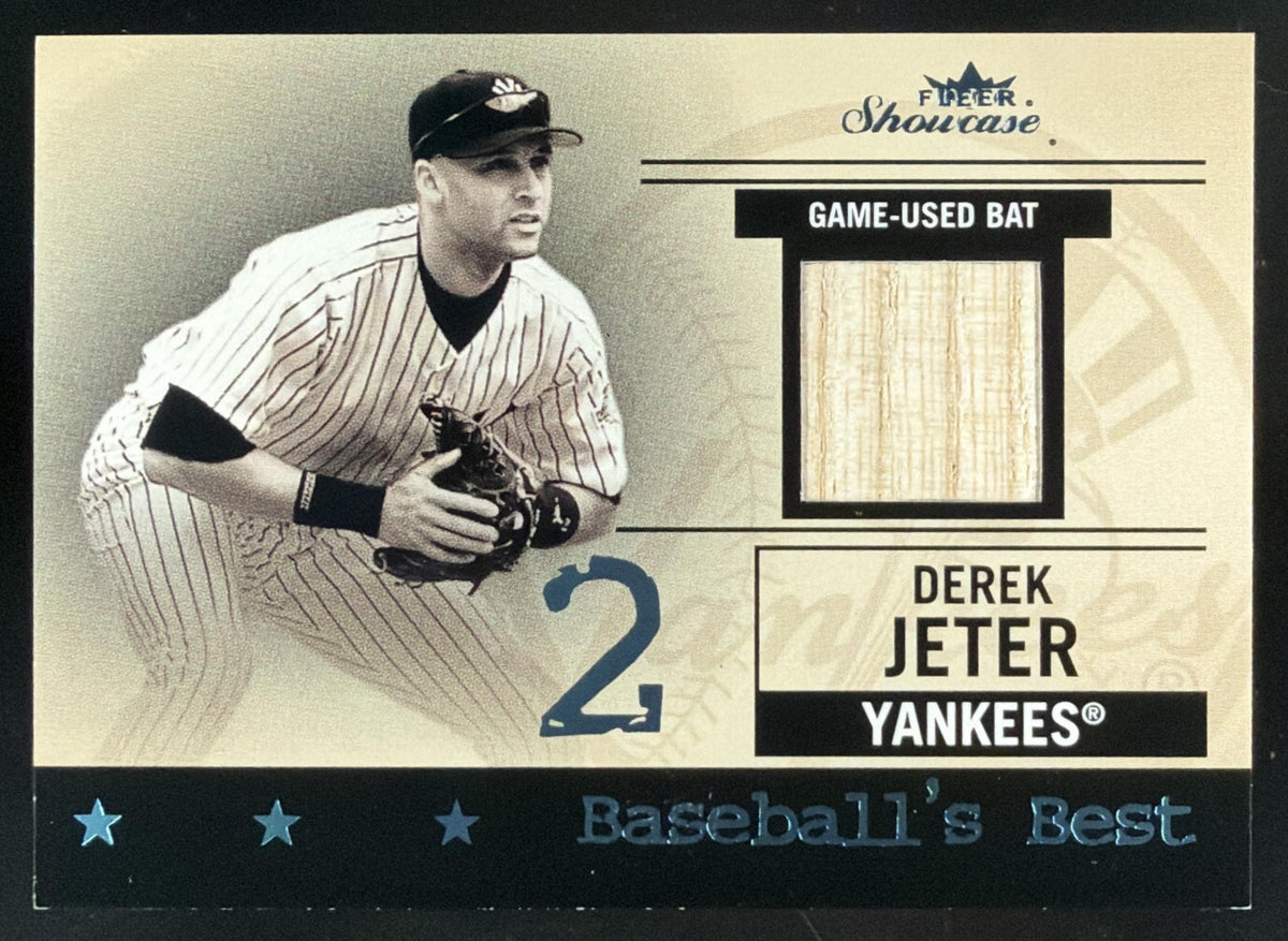 2004 Fleer Showcase Baseball's Best Derek Jeter Bat