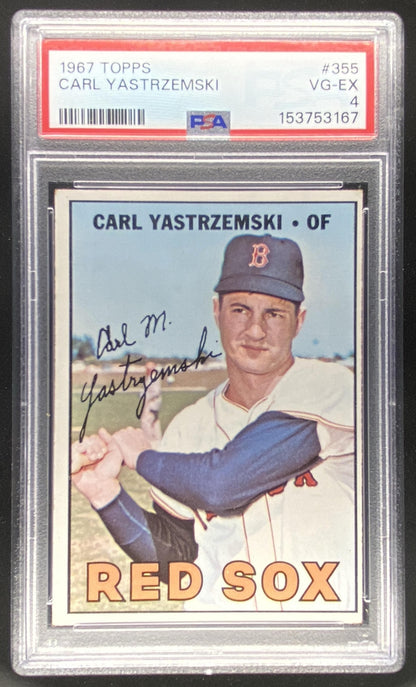 1967 Topps Carl Yastrzemski #355 graded PSA 4 trading card