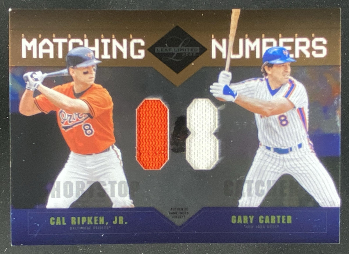 2005 Leaf Limited Cal Ripken Jr. / Gary Carter trading card