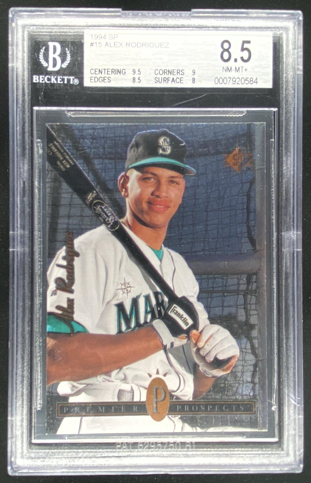 1994 SP Alex Rodriguez #15 graded BGS 8.5 trading card