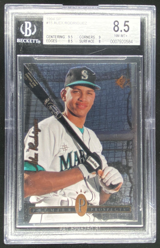 1994 SP Alex Rodriguez #15 graded BGS 8.5 trading card