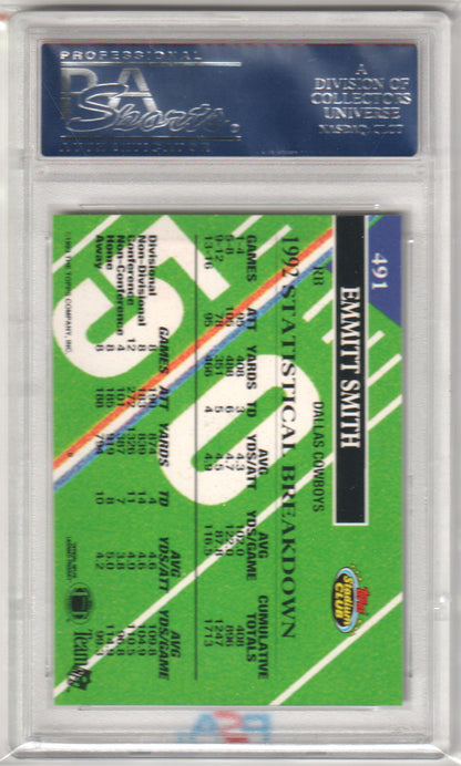 EMMITT SMITH 1993 Topps Stadium Club #491 PSA 10 GEM MINT - COWBOYS