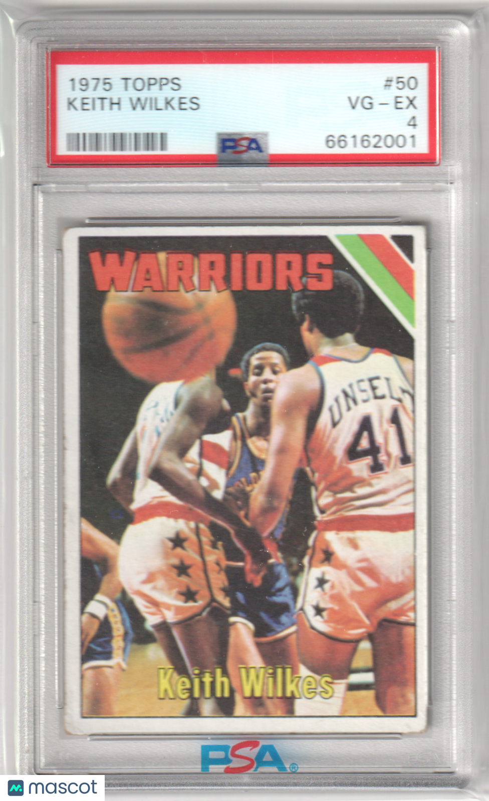 KEITH WILKES 1975-76 Topps #50 PSA 4 VG-EX - WARRIORS