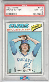 BRUCE SUTTER 1977 Topps #144 PSA 8 NM - CUBS