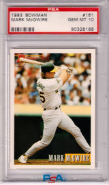 MARK McGWIRE 1993 Bowman #161 PSA 10 GEM MINT - CARDINALS