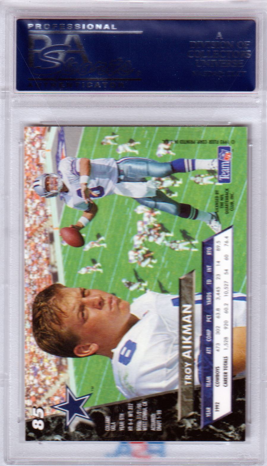 TROY AIKMAN 1993 Fleer Ultra #85 PSA 10 GEM MINT - COWBOYS