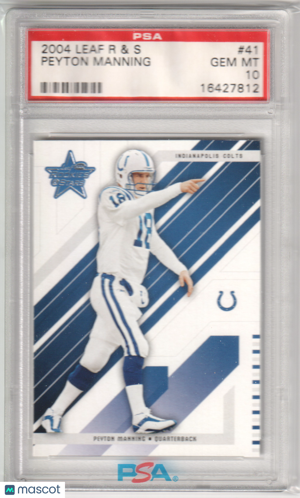 PEYTON MANNING 2004 Leaf Rookies & Stars #41 PSA 10 GEM MINT - COLTS