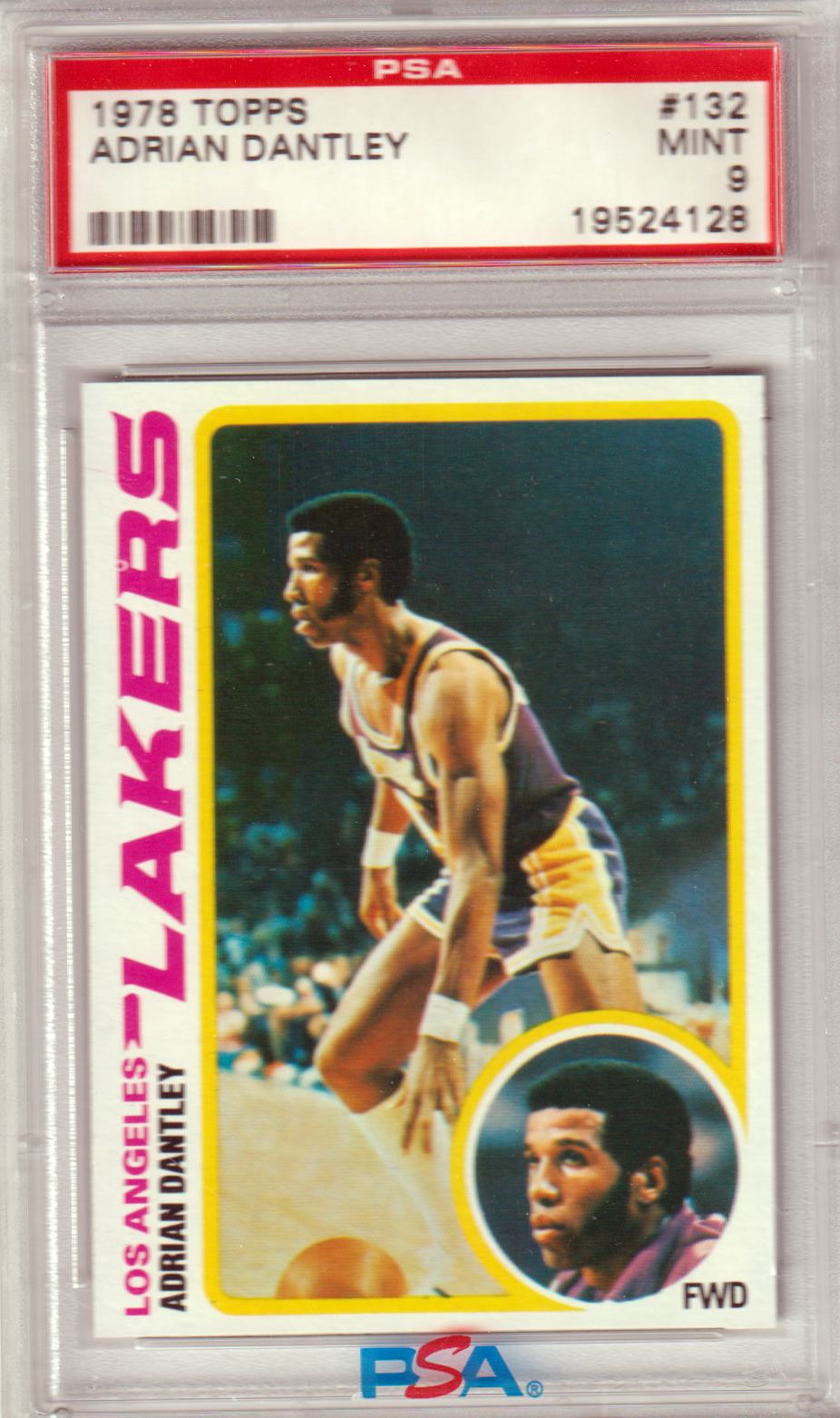ADRIAN DANTLEY 1978 - 79 Topps #132 PSA 9 MINT - LAKERS - Columbia Hobby - Sports Card Boxes - Toploaders - Card Savers