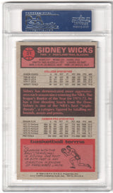 SIDNEY WICKS 1976-77 Topps #31 PSA 8 NM-MT - TRAIL BLAZERS