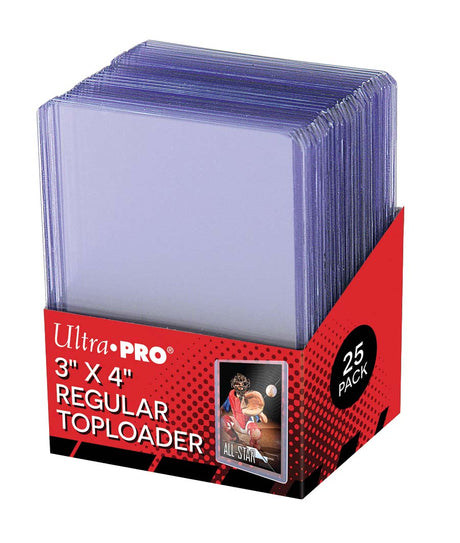 Ultra Pro 3X4 Clear Regular Toploader - 25ct | Columbia Sports Cards & More.