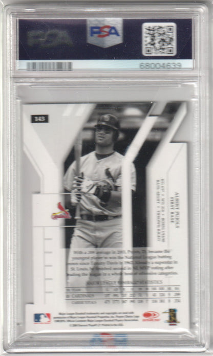 ALBERT PUJOLS 2004 Donruss Elite Extra Edition /250 Turn Of Century PSA 9 MINT - Columbia Hobby - Sports Card Boxes - Toploaders - Card Savers