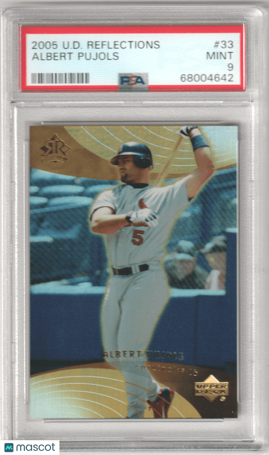 ALBERT PUJOLS 2005 Upper Deck Reflections #33 PSA 9 MINT - CARDINALS - Columbia Hobby - Sports Card Boxes - Toploaders - Card Savers