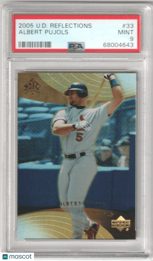 ALBERT PUJOLS 2005 Upper Deck Reflections #33 PSA 9 MINT - CARDINALS - Columbia Hobby - Sports Card Boxes - Toploaders - Card Savers