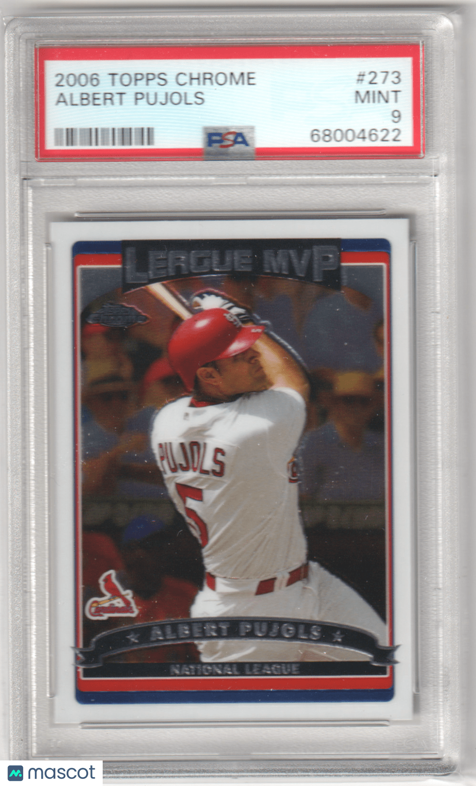 ALBERT PUJOLS 2006 Topps Chrome #273 PSA 9 MINT - CARDINALS Pop 5 - Columbia Hobby - Sports Card Boxes - Toploaders - Card Savers