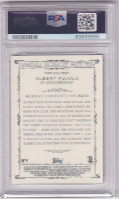 ALBERT PUJOLS 2011 Topps Allen & Ginter Highlight Sketches BHS5 PSA 10 GEM Pop - Columbia Hobby - Sports Card Boxes - Toploaders - Card Savers