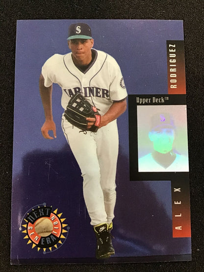 Alex Rodriguez 1994 Upper Deck 16 Next Generation Electric Diamond Mariners - Columbia Hobby - Sports Card Boxes - Toploaders - Card Savers