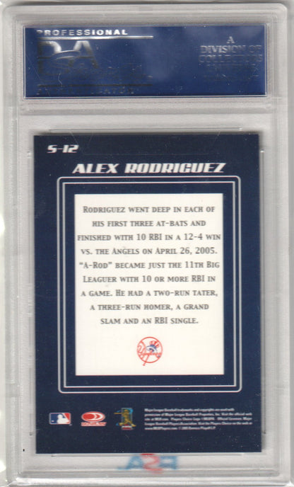 ALEX RODRIGUEZ 2005 Donruss Zenith Spellbound S - 12 PSA 10 GEM Pop 2 - Columbia Hobby - Sports Card Boxes - Toploaders - Card Savers