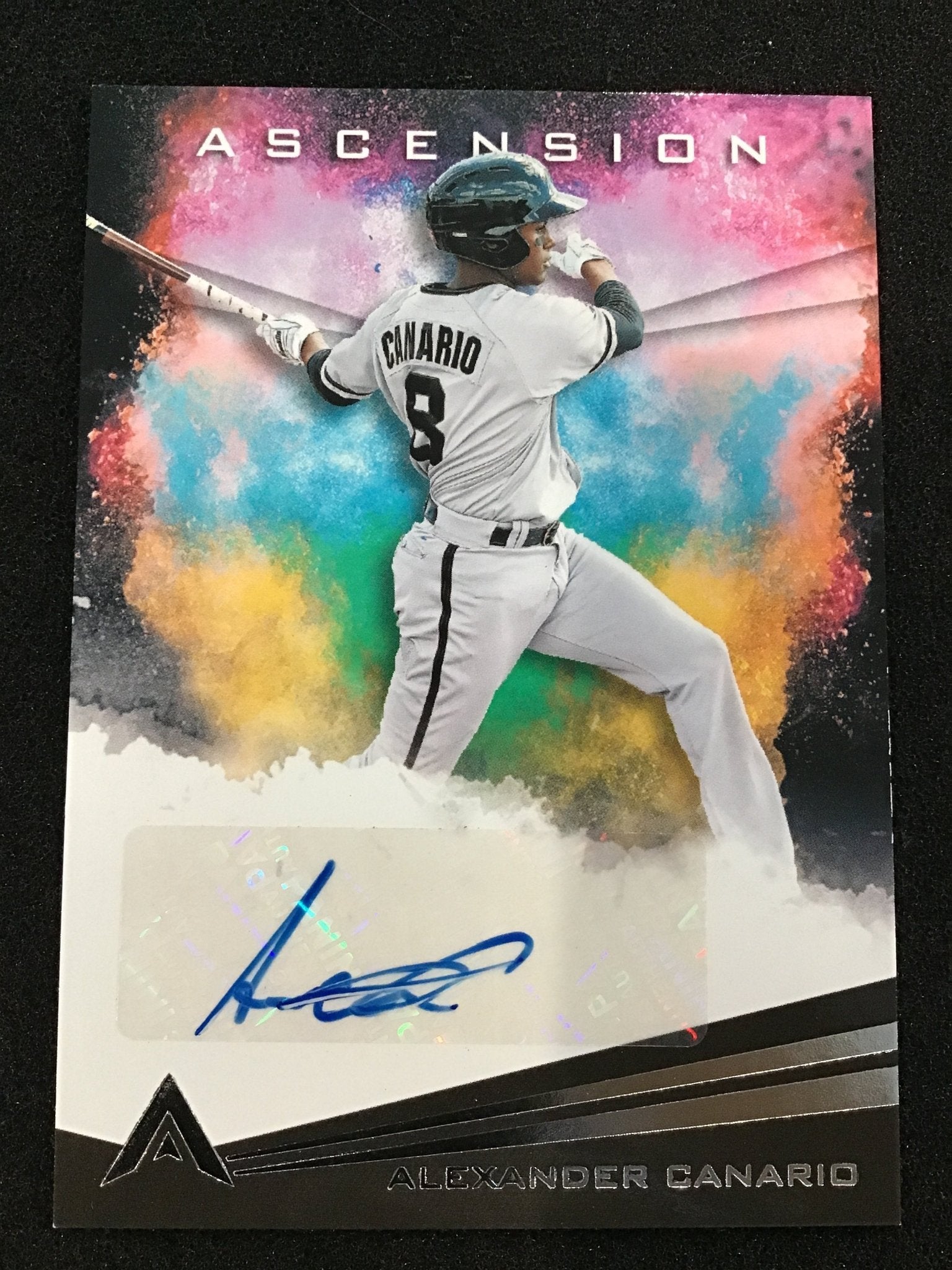 Alexander Canario 2021 Panini Chronicles Ascension Auto AA - AC Giants - Columbia Hobby - Sports Card Boxes - Toploaders - Card Savers
