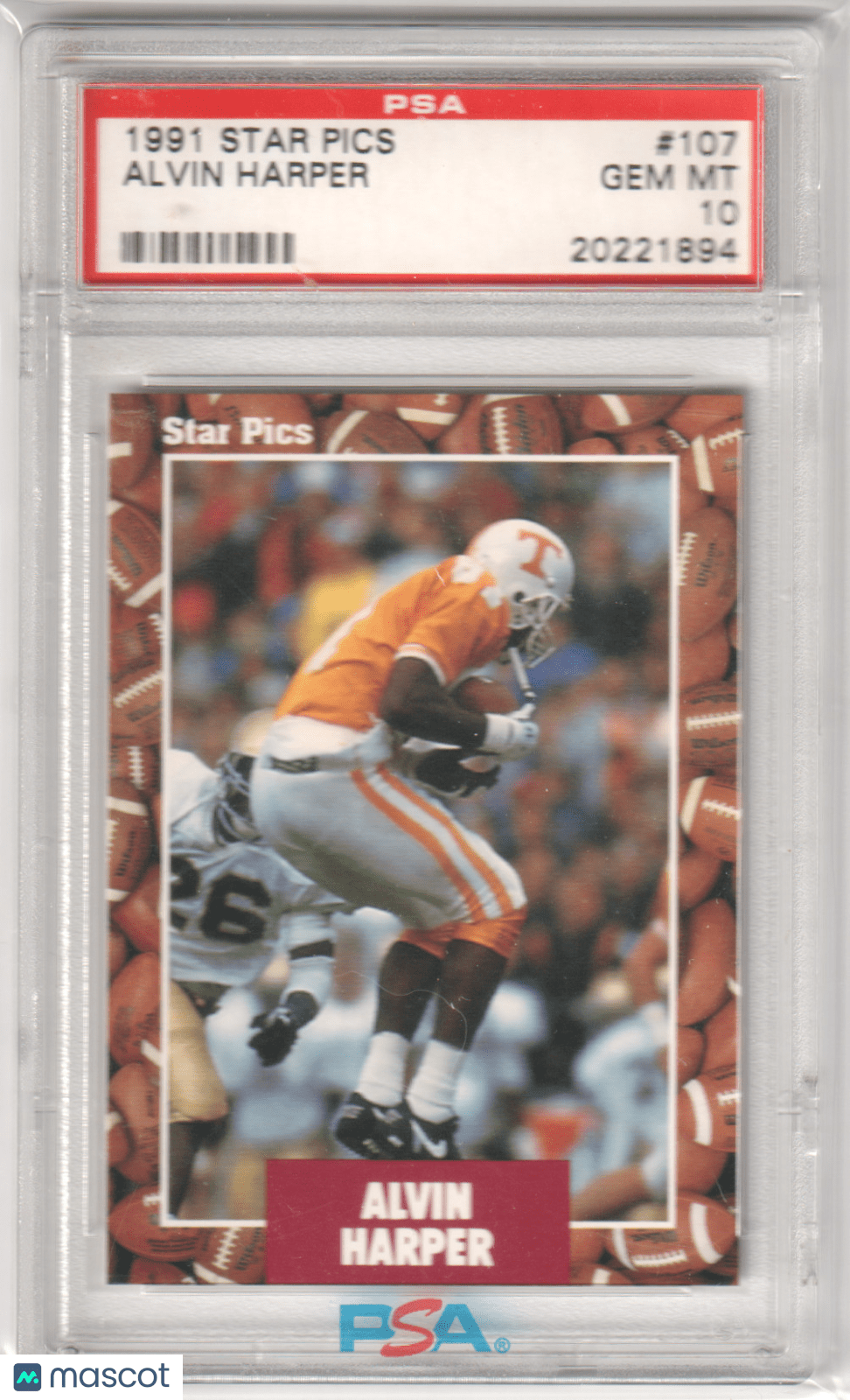 ALVIN HARPER 1991 Star Pics 107 PSA 10 GEM MINT BUCS Pop 8 - Columbia Hobby - Sports Card Boxes - Toploaders - Card Savers