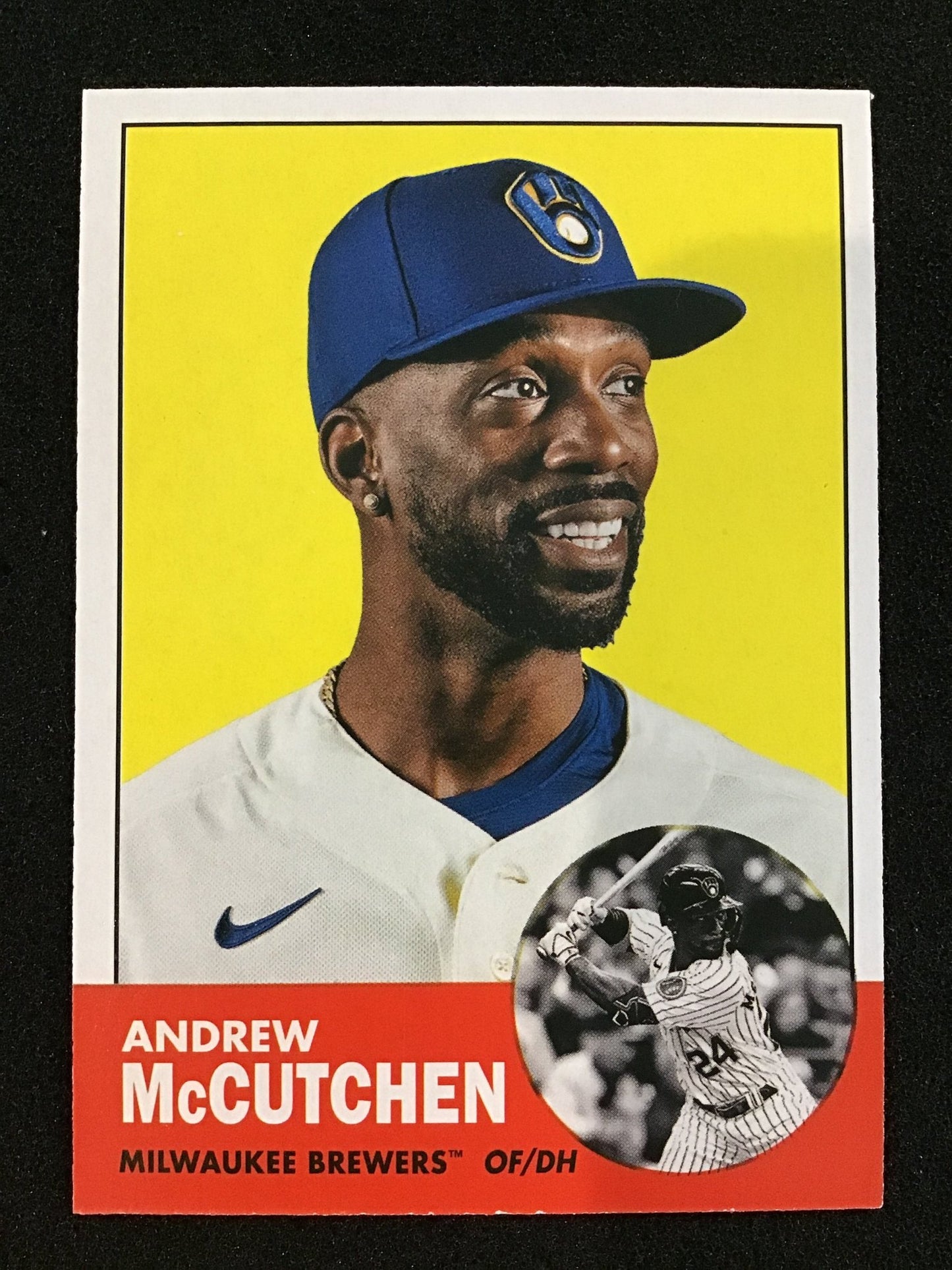 Andrew McCutchen 2022 Topps Archives 38b SP Milwaukee Brewers - Columbia Hobby - Sports Card Boxes - Toploaders - Card Savers
