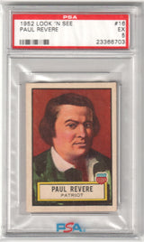 1952 Look 'N See Paul Revere #16 PSA 5