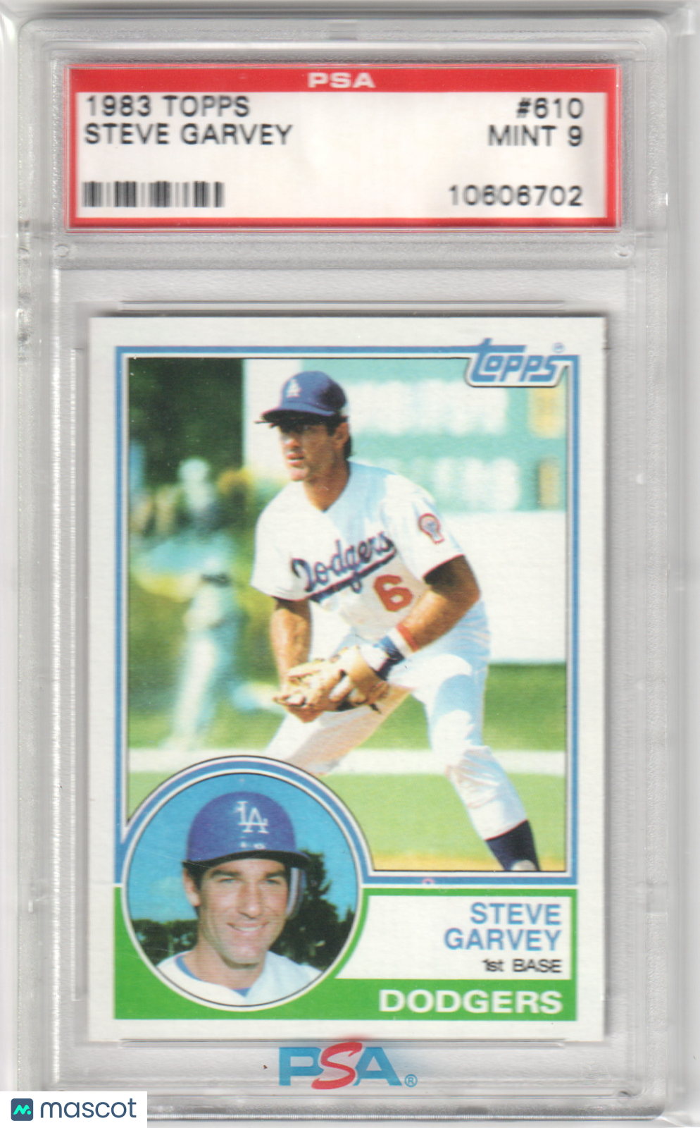 STEVE GARVEY 1983 Topps #610 PSA 9 MINT - DODGERS