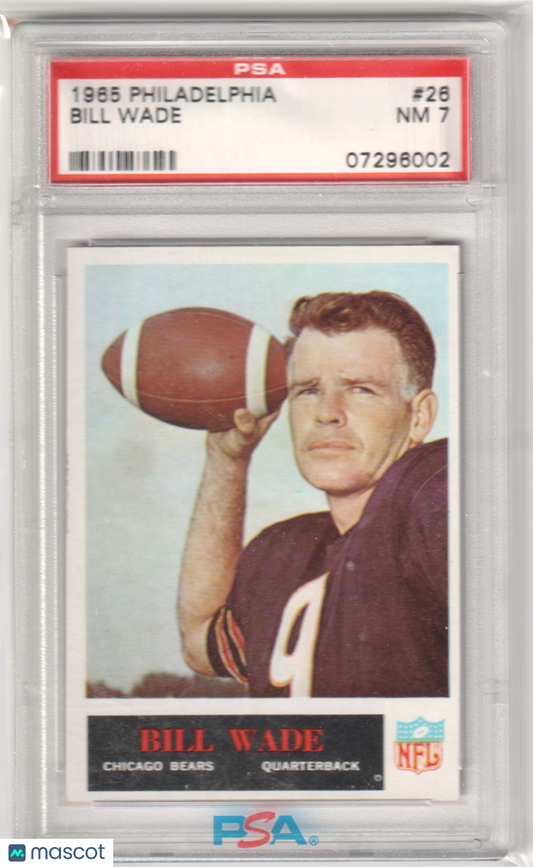 BILL WADE 1965 Philadelphia #26 PSA 7 NM - BEARS