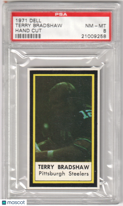 TERRY BRADSHAW 1971 Dell RC Rookie PSA 8 NM-MT - STEELERS