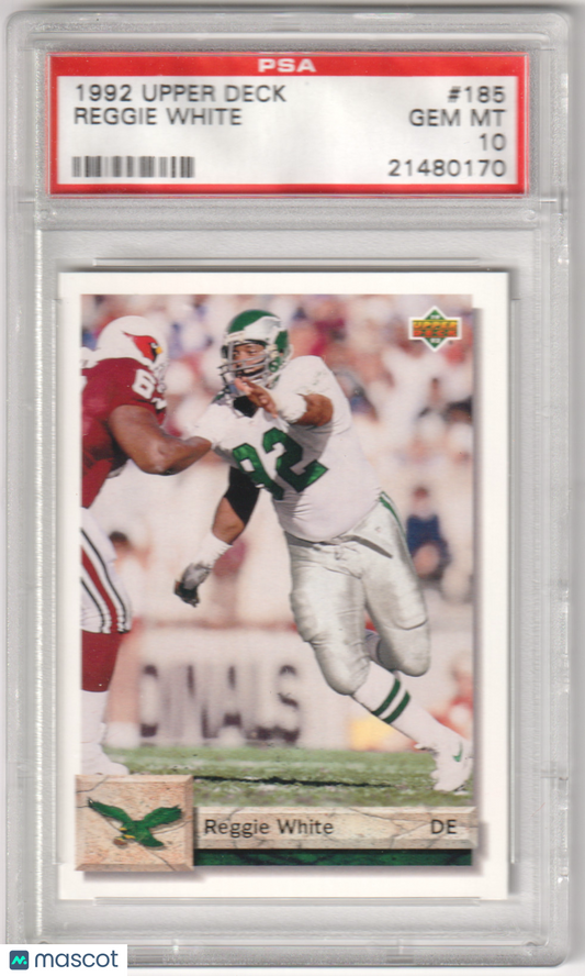 REGGIE WHITE 1992 Upper Deck #185 PSA 10 GEM MINT - EAGLES