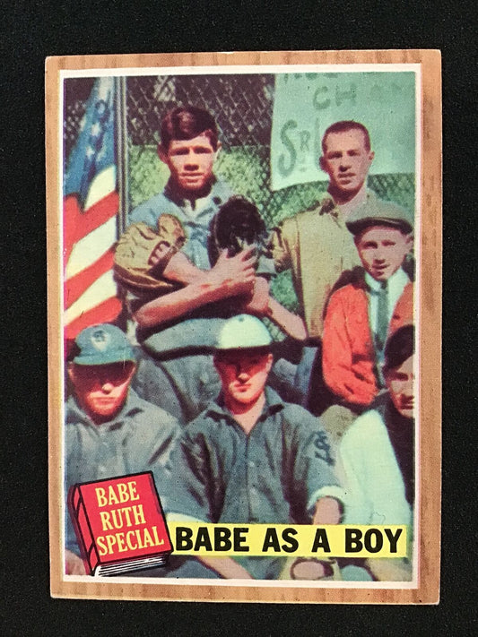 Babe Ruth 1962 Topps Babe Ruth Special As A Boy 135b - Columbia Hobby - Sports Card Boxes - Toploaders - Card Savers
