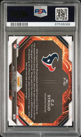 CJ STROUD 2023 Panini Prizm Fireworks Silver #F10 PSA 10 GEM MINT - TEXANS