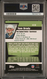 TOM BRADY 2004 Topps Pristine #49 PSA 9 MINT - PATRIOTS