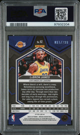 LeBRON JAMES 2023 Panini Mosaic #/299 Red Seismic PSA 9 MINT - LAKERS Pop 8