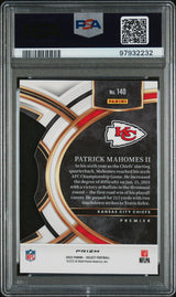 PATRICK MAHOMES II 2023 Panini Select #140 Die Cut Red Yellow Prizm PSA 10 GEM