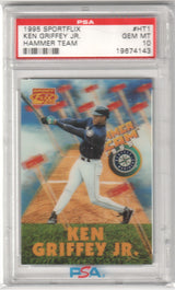 KEN GRIFFEY JR. 1995 Sportflix Hammer Team #HT1 PSA 10 GEM MINT - MARINERS