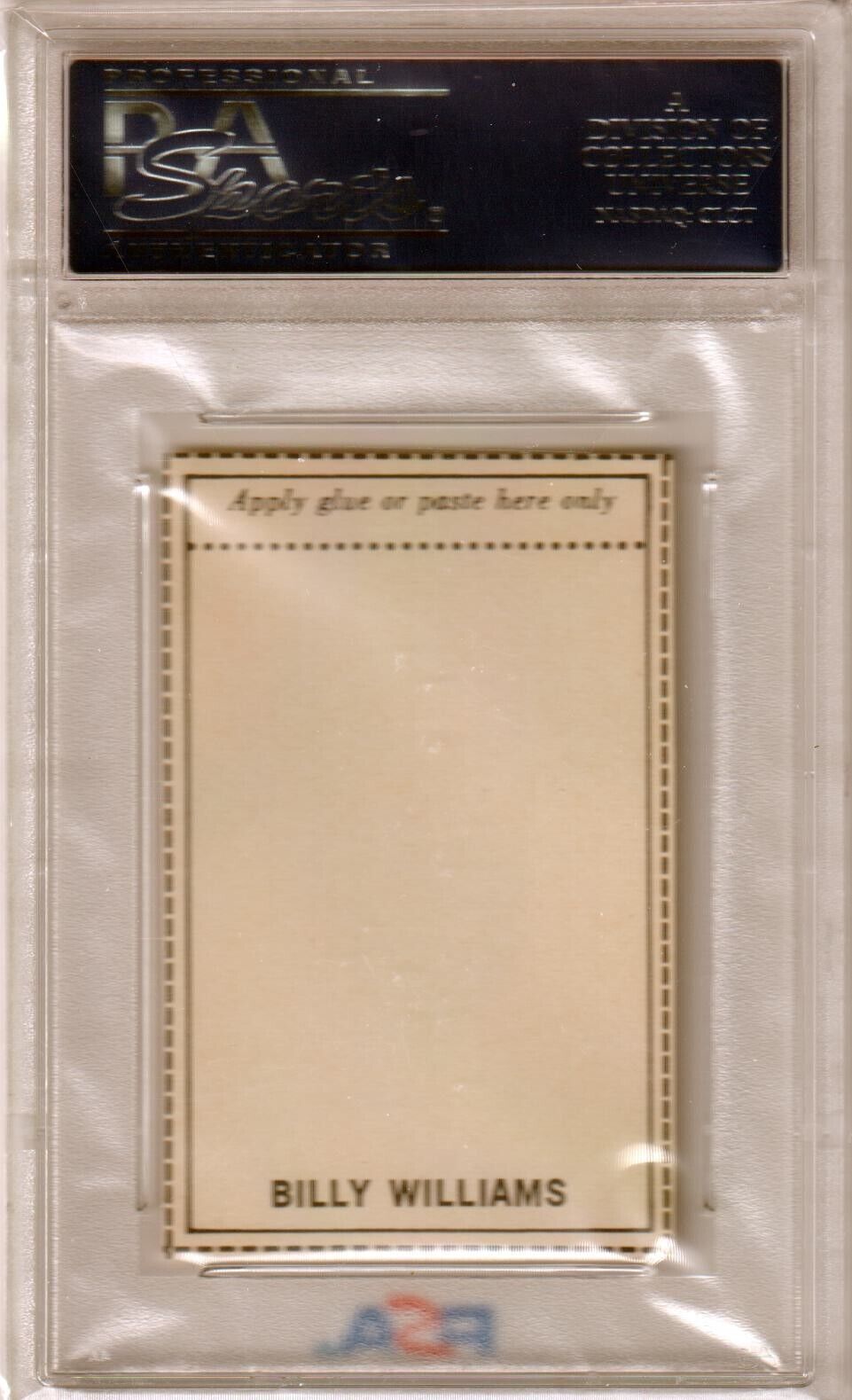 BILLY WILLIAMS 1969 MLB Photostamps PSA 10 GEM MINT - CUBS - Columbia Hobby - Sports Card Boxes - Toploaders - Card Savers