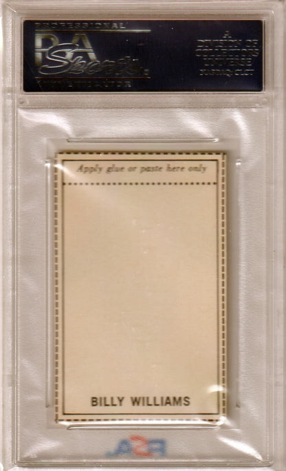 BILLY WILLIAMS 1969 MLB Photostamps PSA 10 GEM MINT - CUBS - Columbia Hobby - Sports Card Boxes - Toploaders - Card Savers