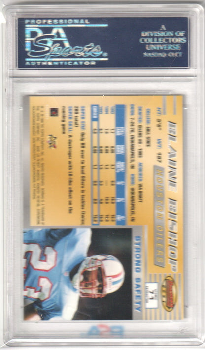 BLAINE BISHOP 1996 Bowman's Best 71 Atomic Refractor PSA 9 MINT Pop 1 - Columbia Hobby - Sports Card Boxes - Toploaders - Card Savers