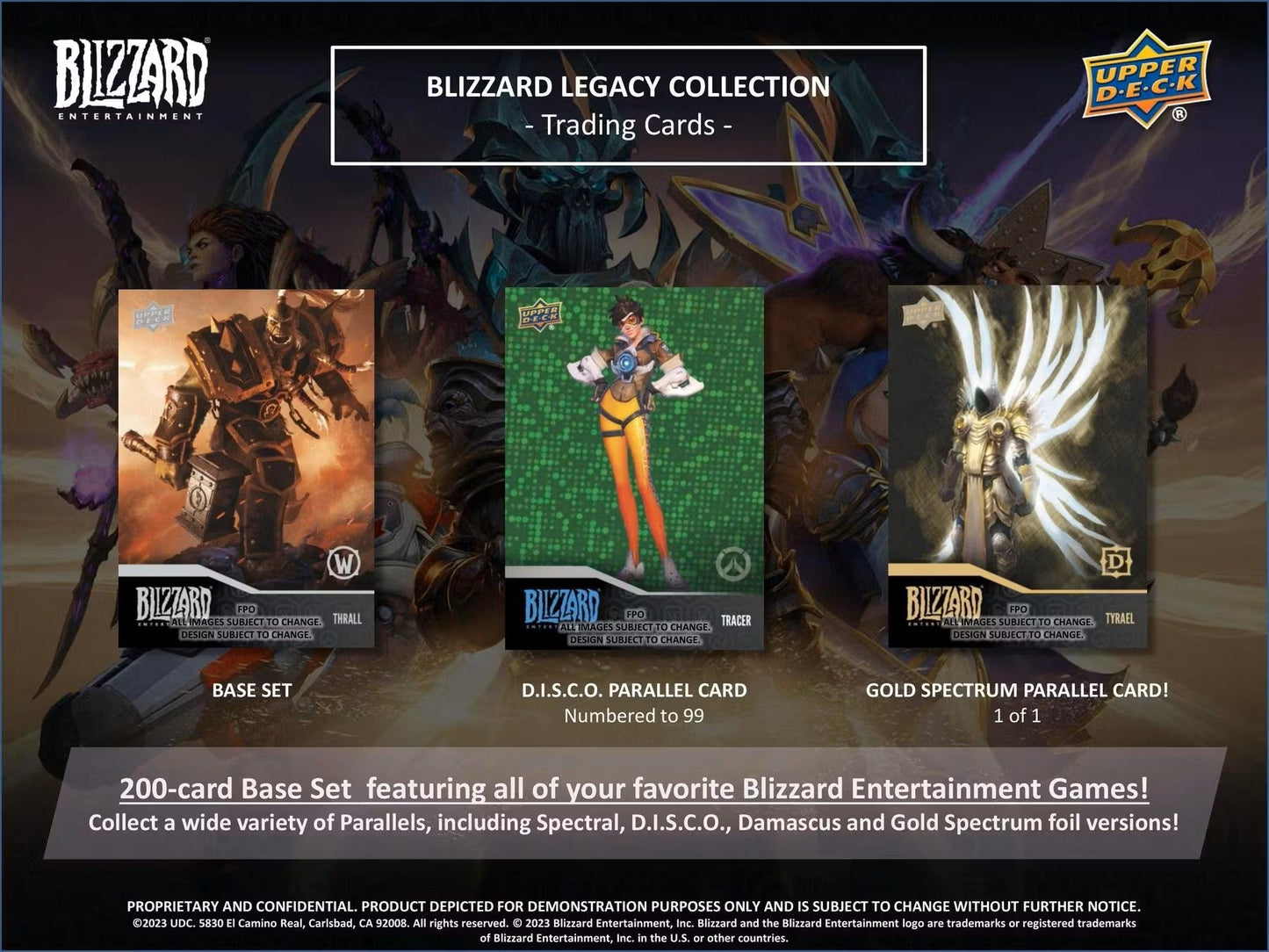Blizzard Entertainment Legacy Collection Hobby Box (Upper Deck 2023) - Columbia Hobby - Sports Card Boxes - Toploaders - Card Savers