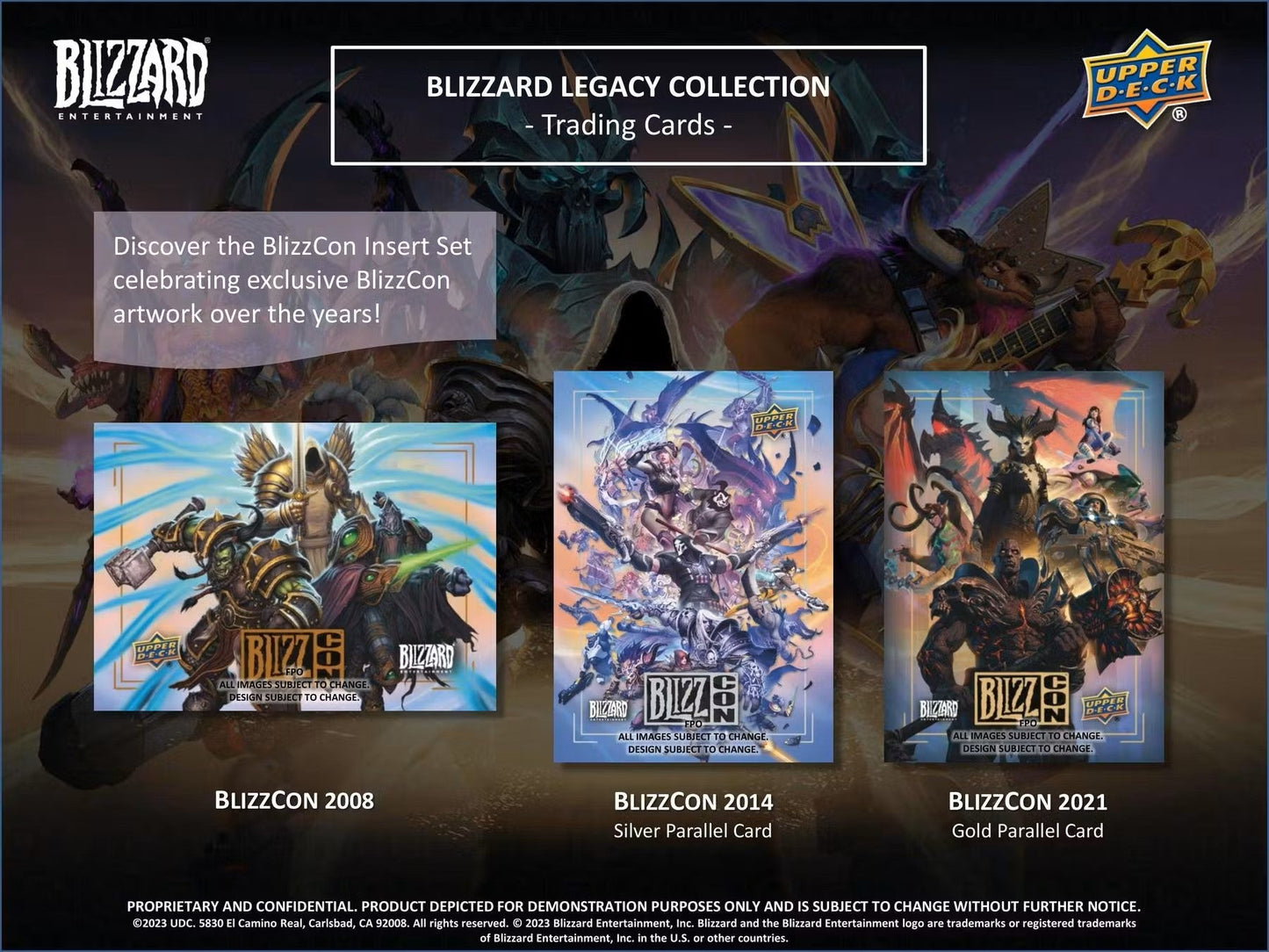 Blizzard Entertainment Legacy Collection Hobby Box (Upper Deck 2023) - Columbia Hobby - Sports Card Boxes - Toploaders - Card Savers
