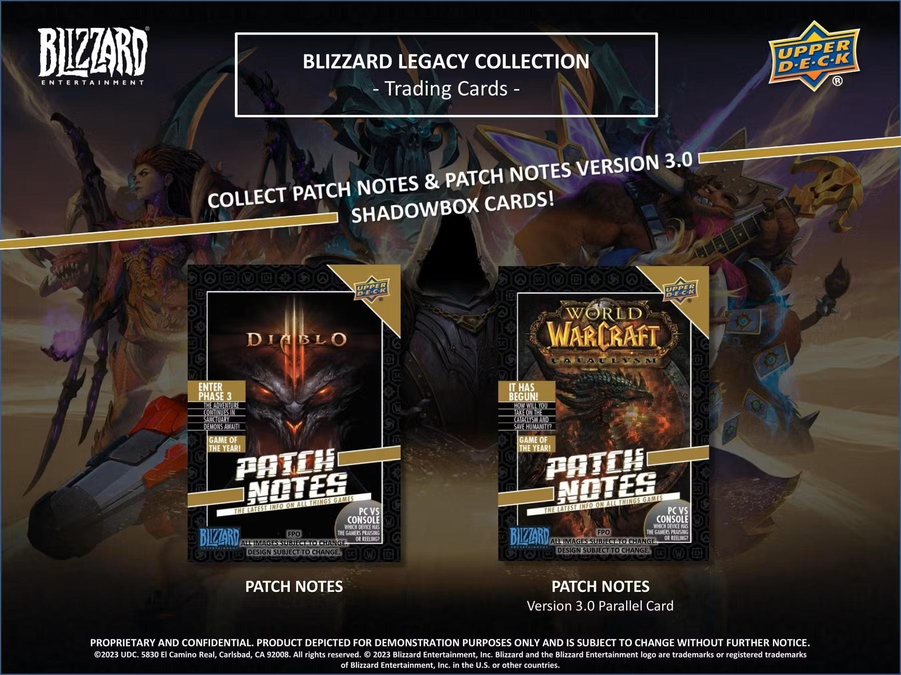 Blizzard Entertainment Legacy Collection Hobby Box (Upper Deck 2023) - Columbia Hobby - Sports Card Boxes - Toploaders - Card Savers