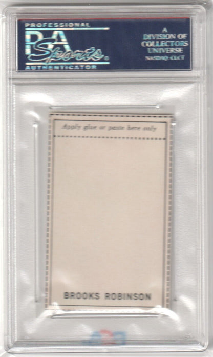 BROOKS ROBINSON 1969 MLB Photostamps PSA 9 MINT - ORIOLES - Columbia Hobby - Sports Card Boxes - Toploaders - Card Savers