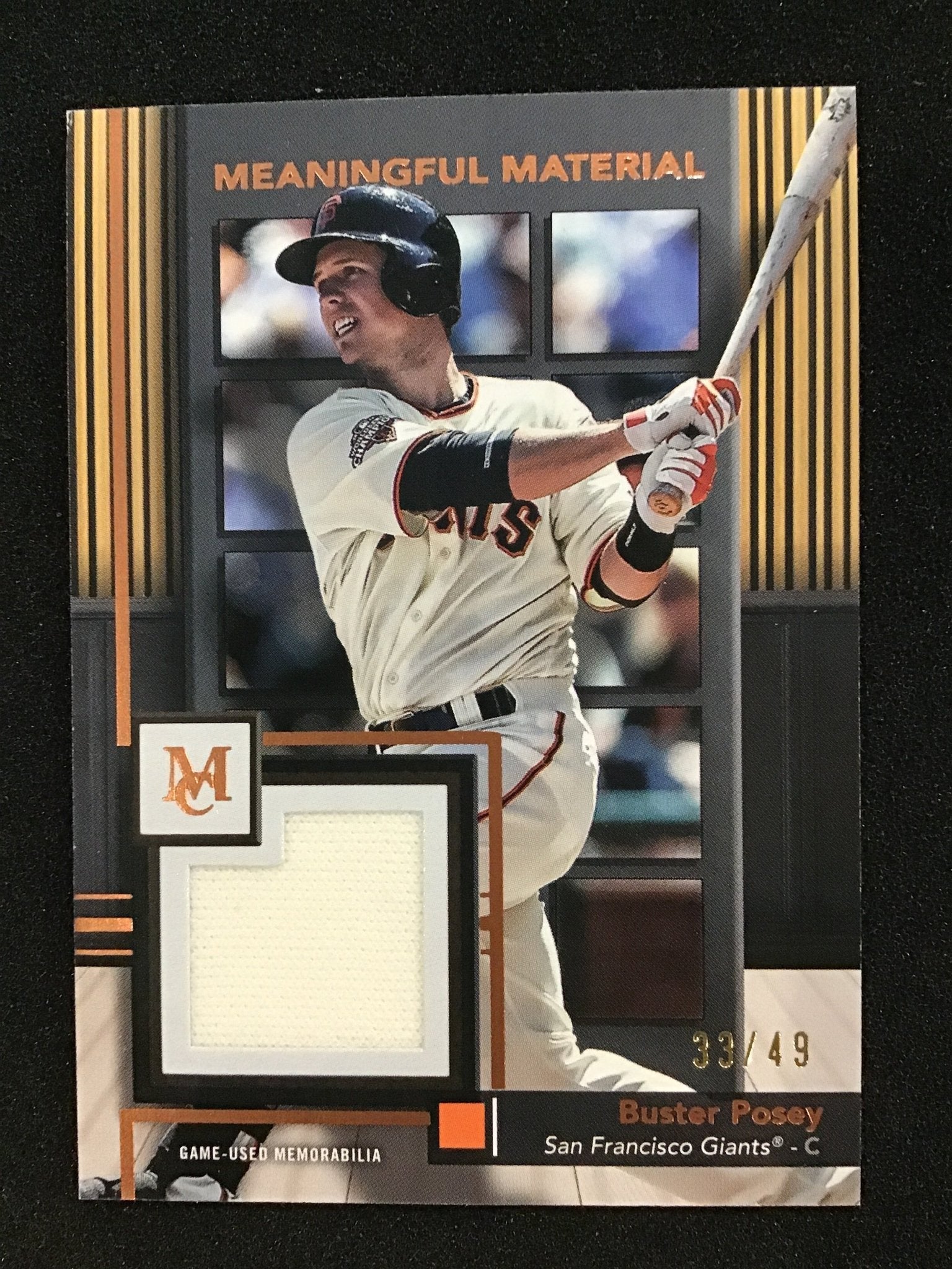 Buster Posey 2024 Topps Museum Collection Game Used Patch /99 #MMR - BP - Columbia Hobby - Sports Card Boxes - Toploaders - Card Savers