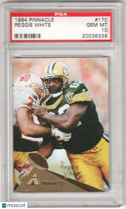 REGGIE WHITE 1994 Pinnacle #170 PSA 10 GEM MINT - PACKERS