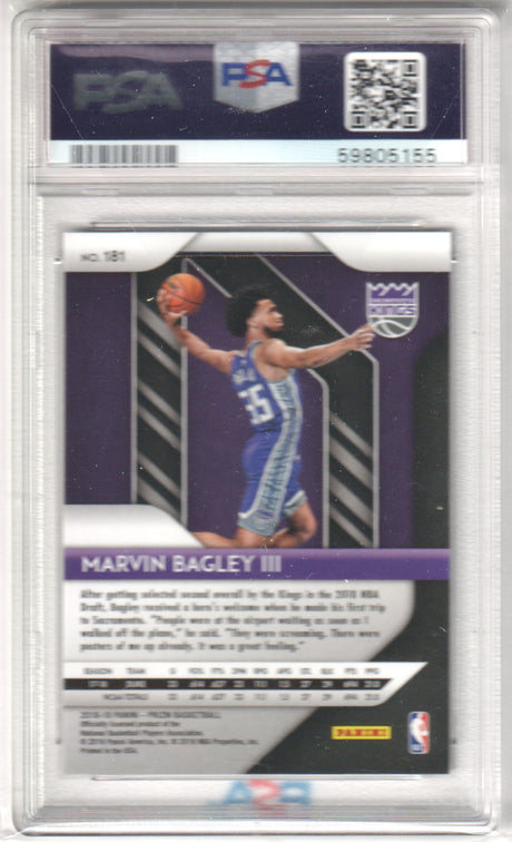 MARVIN BAGELY III 2018 Panini Prizm #181 PSA 10 GEM MINT