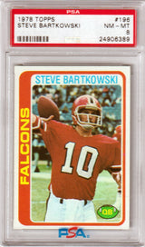 STEVE BARTKOWSKI 1978 Topps #196 PSA 8 NM-MT - FALCONS