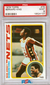 BERNARD KING 1978-79 Topps RC Rookie #75 PSA 9 MINT - NETS