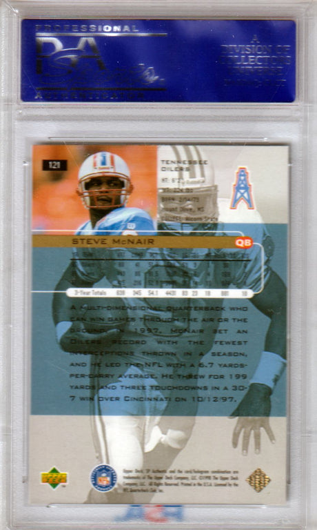 STEVE McNAIR 1998 Upper Deck SP Authentic #121 PSA 10 GEM MINT - OILERS POP 4