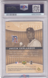 JUSTIN VERLANDER 2005 Upper Deck Reflections RC Rookie  #241 PSA 9 MINT