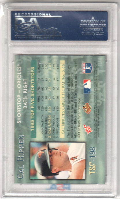 CAL RIPKEN JR. 1996 Topps Stadium Club 198 PSA 8.5 NM - MT+ - ORIOLES - Columbia Hobby - Sports Card Boxes - Toploaders - Card Savers